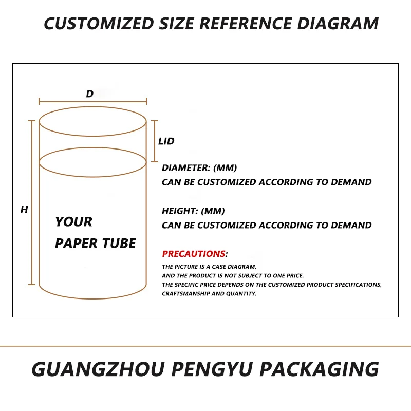 Custom Logo Eco Friendly Rigid Cardboard  Solid Drinks Round Floral Tea Honey Jar Cylinder Packaging Pre Roll Tube Paper Tube