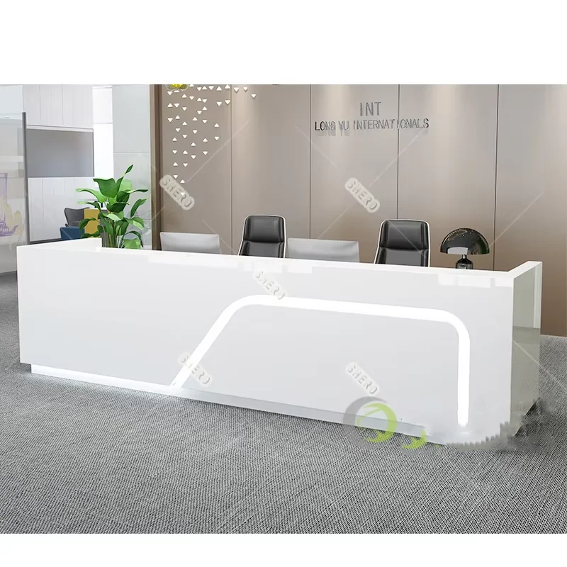 Customer Service Counter Design Solid Surface Reception Counter Office Reception Desk Reception Desk Counter