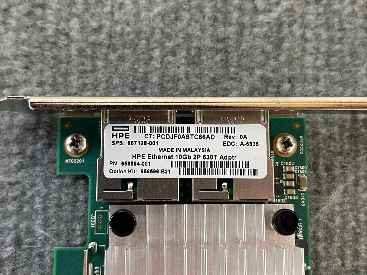 HPE Ethernet 10Gb 2-port BASE-T 57810S Adapter 656596-B21 2-port 10GbE 530T  adapter| Alibaba.com