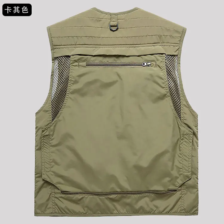 Zipper Pockets Travel Waistcoat Travel Vest With Hidden Pockets