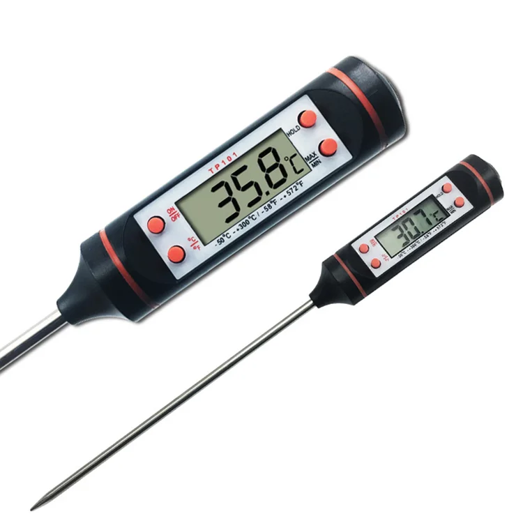 Digital Food Thermometer Kitchen Oven BBQ Cook Meat Milk Water Measure Probe HOT