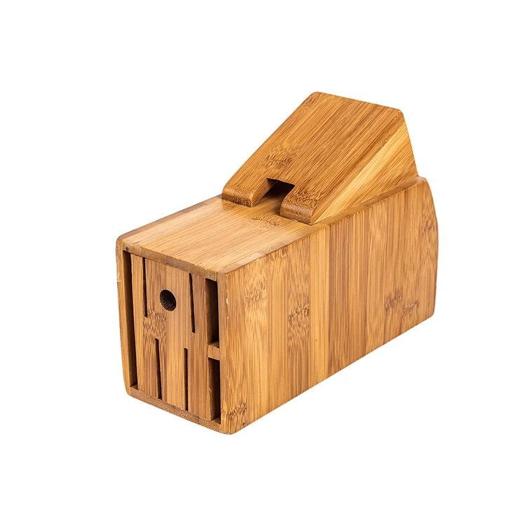 Универсальный бамбуковый кухонный блок-держатель для ножей оптом