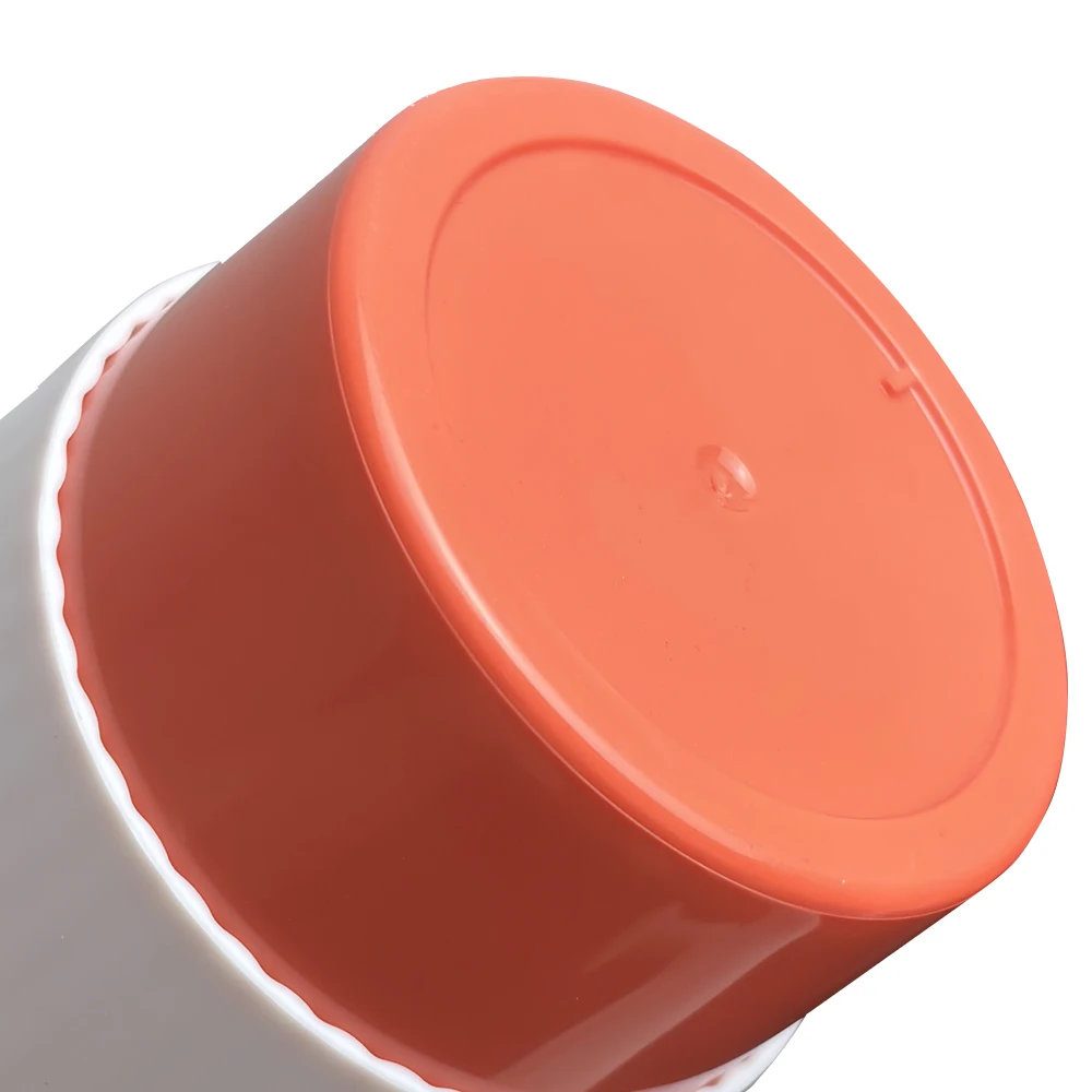 Eco-friendly 12OZ Reusable Custom Bamboo Coffee Cup with Flip Top Orange Tea Coffee Mug Cup Without Handle Travel Coffee Tumbler