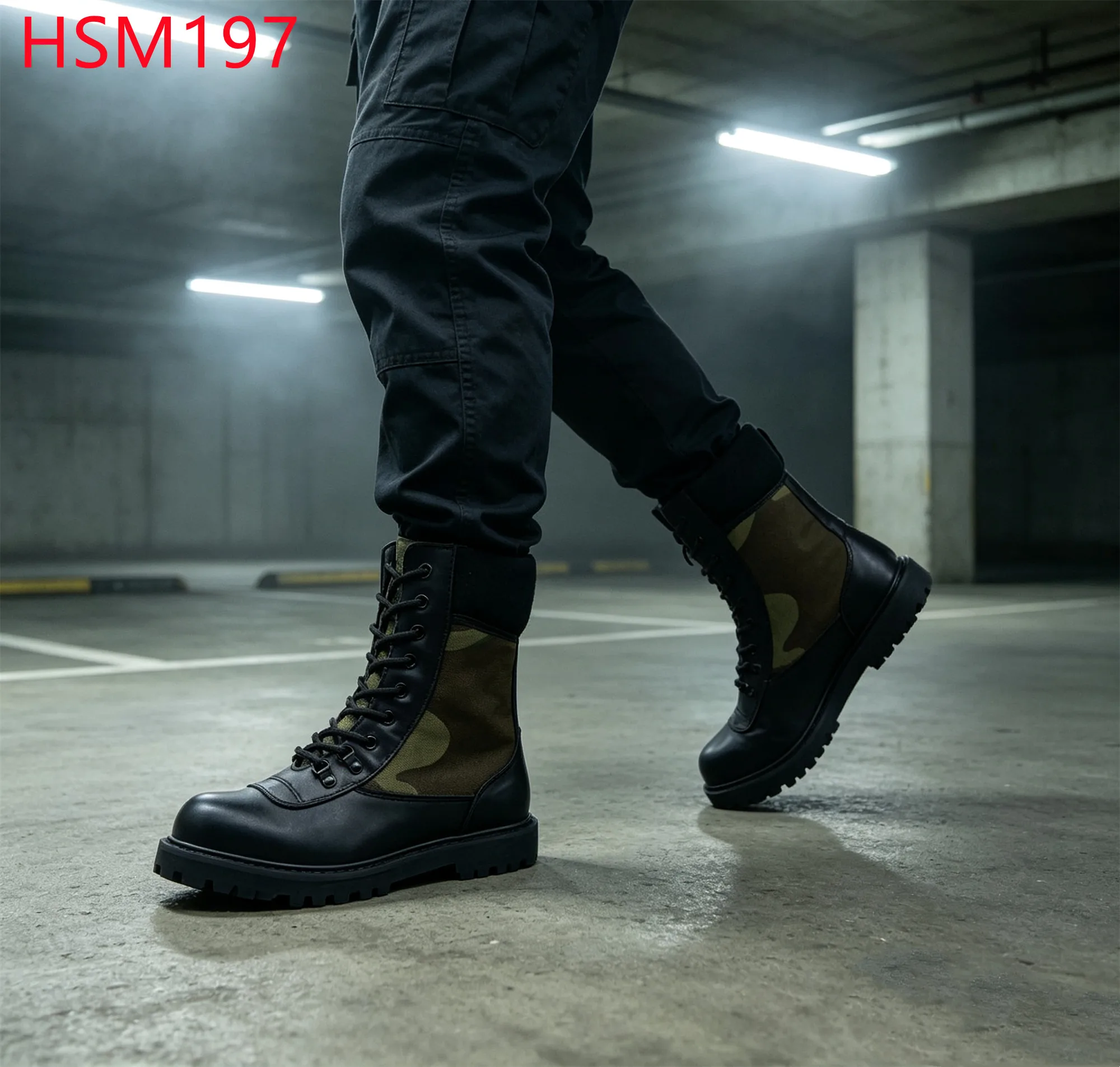 XYM,Thorny Bushland Camouflage Style Hua Singh Marching Boots Forest Ranger Strong Grip Rubber Sole Ptrol Boots for Sale HSM197