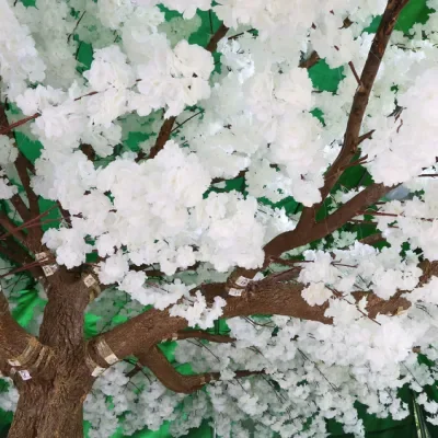 Большое искусственное цветущее растение вишни на заказ искусственный шелк розовое и белое дерево для свадебного