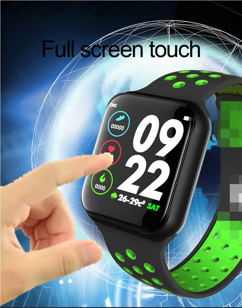 F8 Smart Watch Fitness Tracker Calories Steps Heart Rate Sleep Monitoring IP67 Waterproof Reloj Smartwatch F8