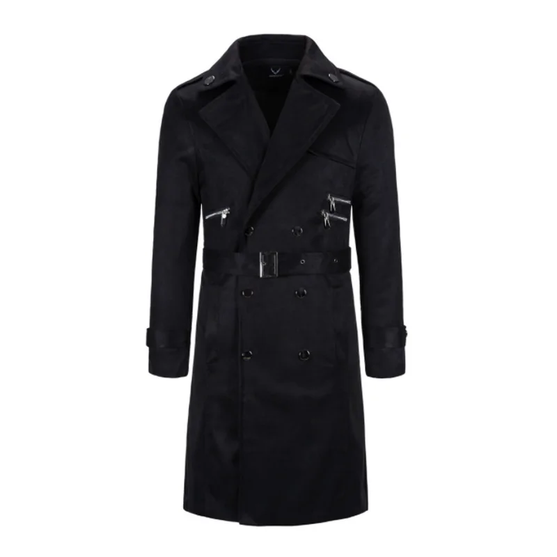 Long Coat Men Customized Business Casual Wear Trench Coat Men Overcoat  Breathable Sustainable Warm Long Coats for Men
