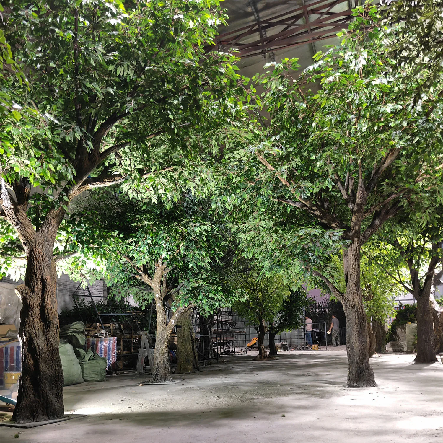 Factory Price Custom Cheap Large Green Ficus Tree Look Natural Fake Olive Tree Artificial Big Banyan Tree for Indoor Home Hotel