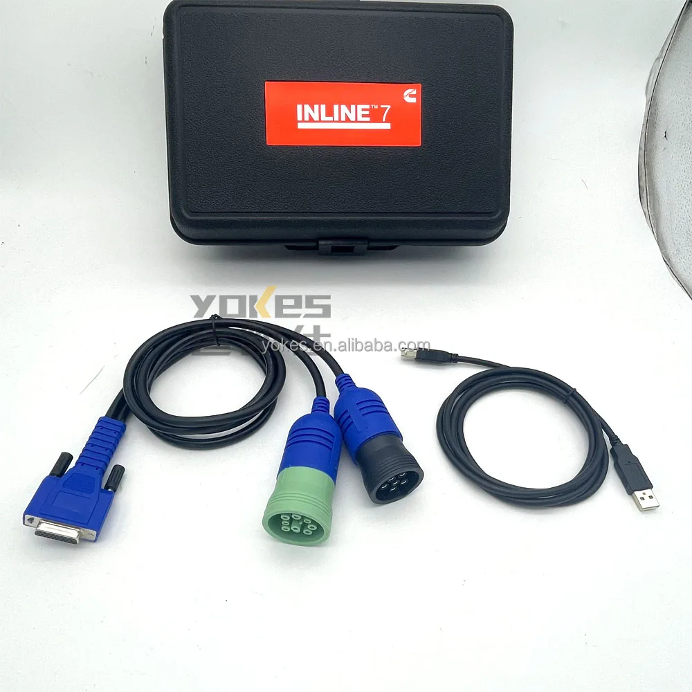 INLINE 7 Diagnostic Tool Engine Fault Scanner Detection Data Adapter Excavator Parts 5299899 for Cummins Komatsu