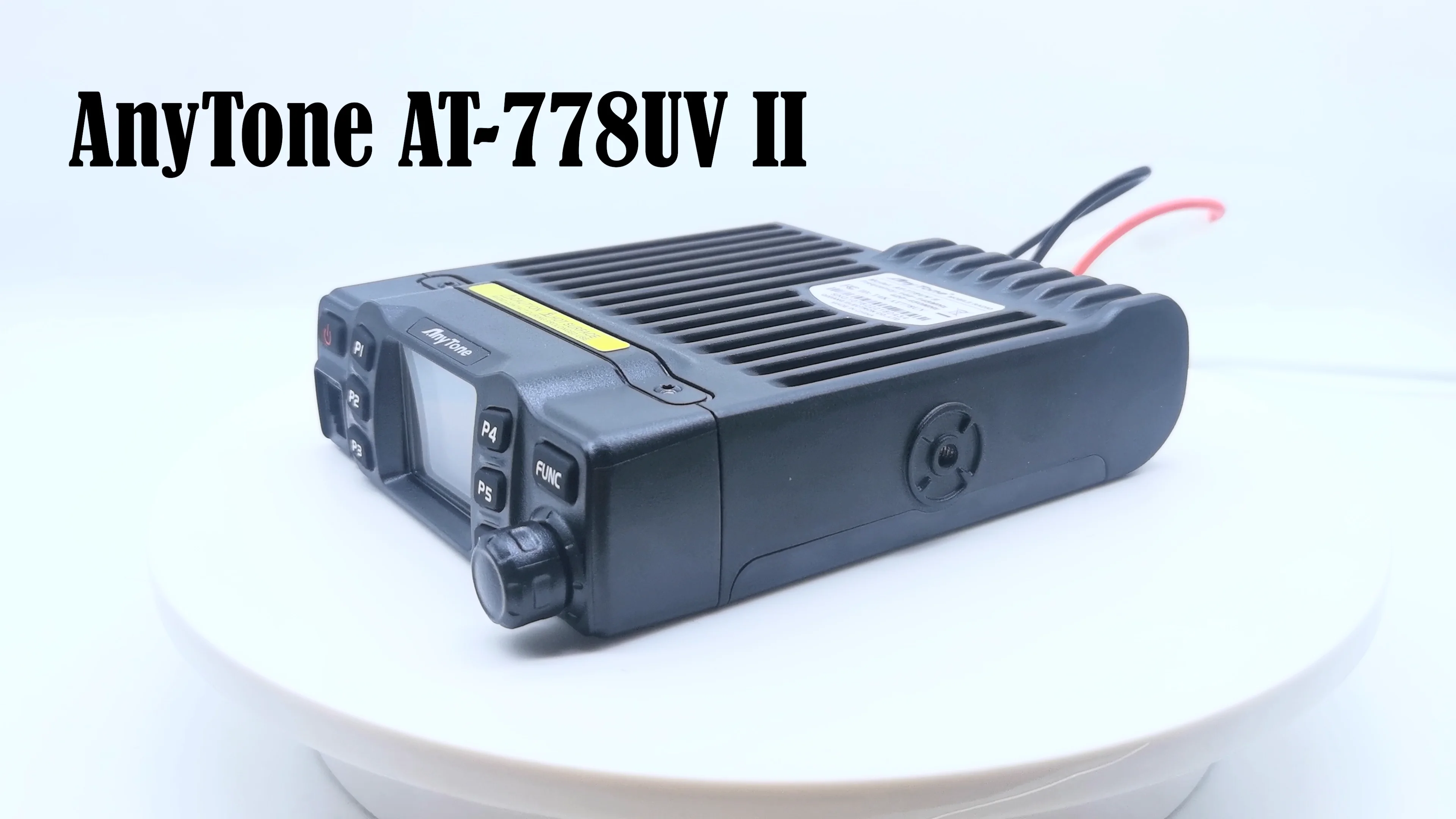 Source AT-778UV II AnyTone VHF 136-174MHz UHF 400-480MHz 25W Dual Band  Mobile Transceiver on