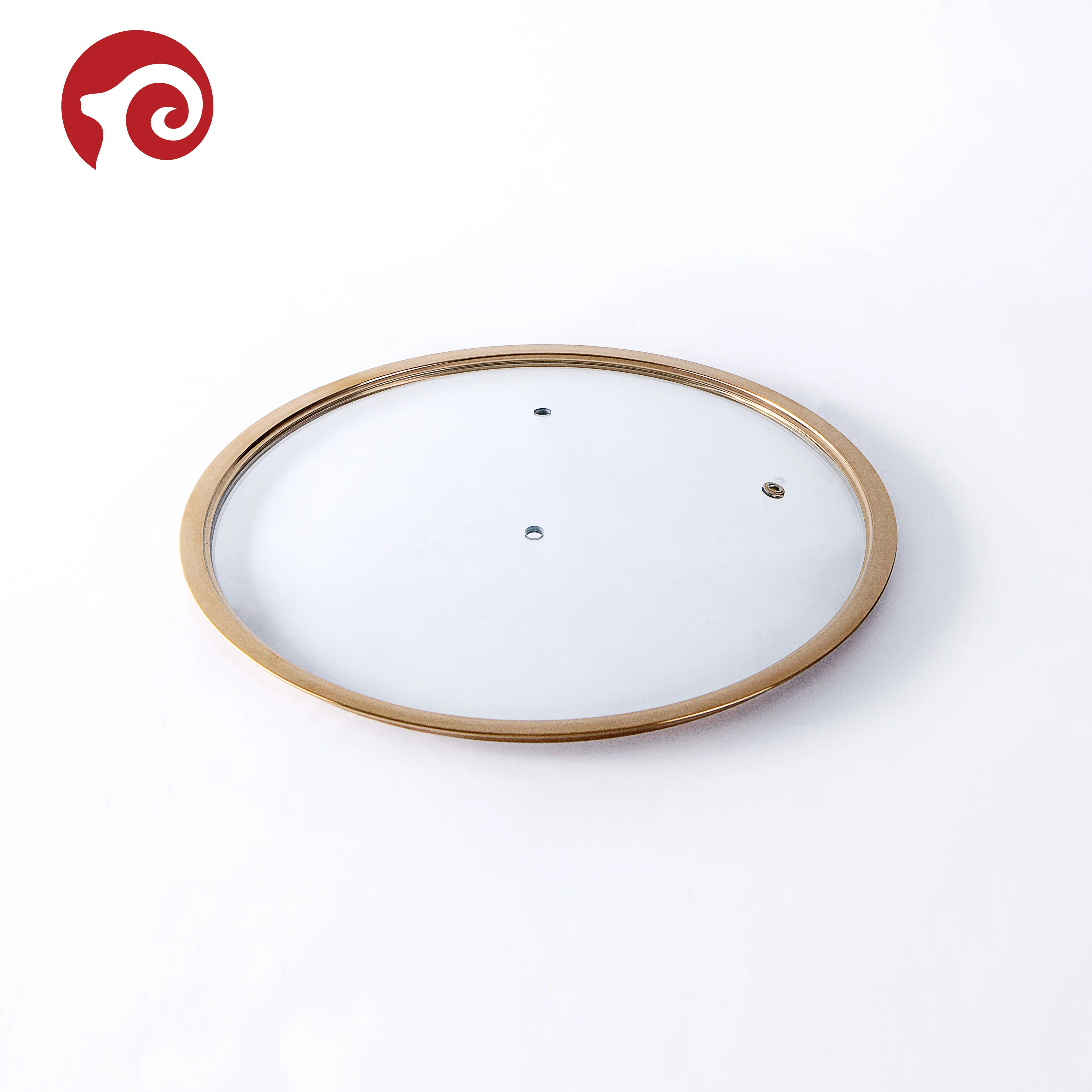 Стеклянные крышки PVD для кухонной посуды с гальваническим покрытием из нержавеющей стали золотистый чехол для кастрюли закаленное стекло