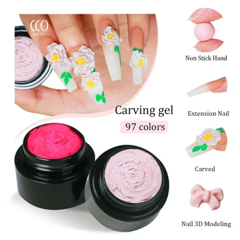 CCO OEM/ODM Private Label 1KG Painting 97 colors Lacquer Gel Nail 3D Modeling Carving Drawing Nail Gel For Nail Salon