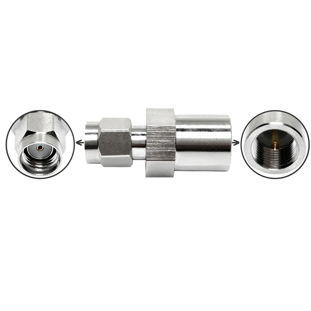RP SMA Male Connector to FME Male Plug Straight RF Coaxial Connector Adapter Converter