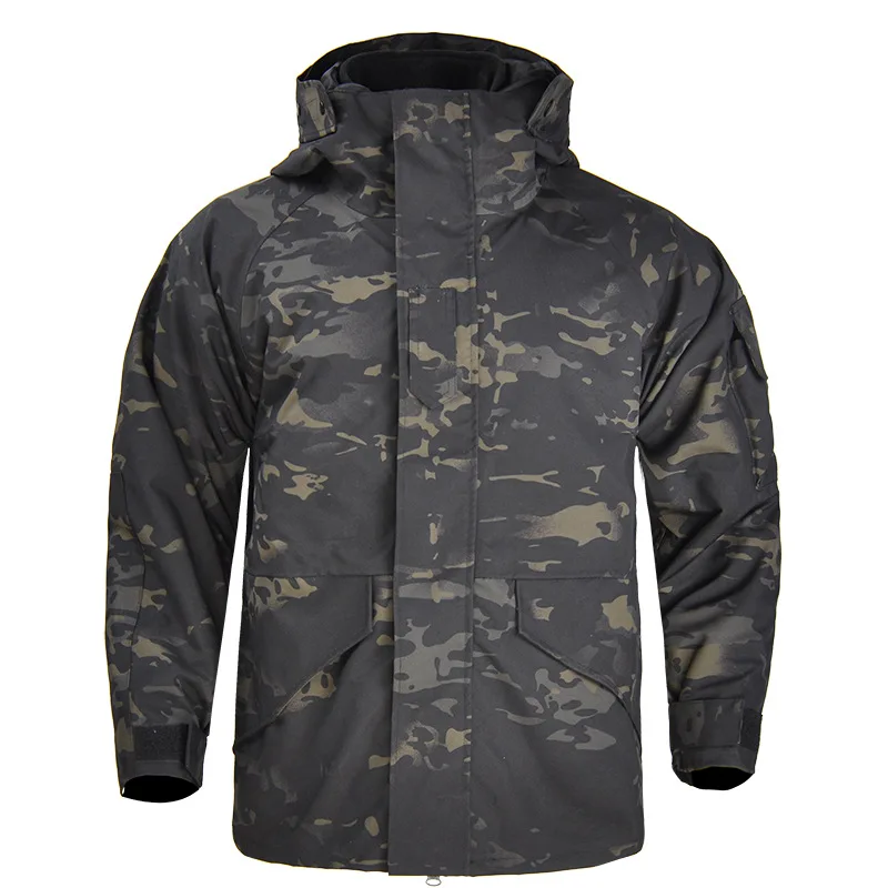 Jinteng Warm and Windproof Two-piece Set Hiking Autumn Winter Jacket Tactical Camouflage Fleece Jacket