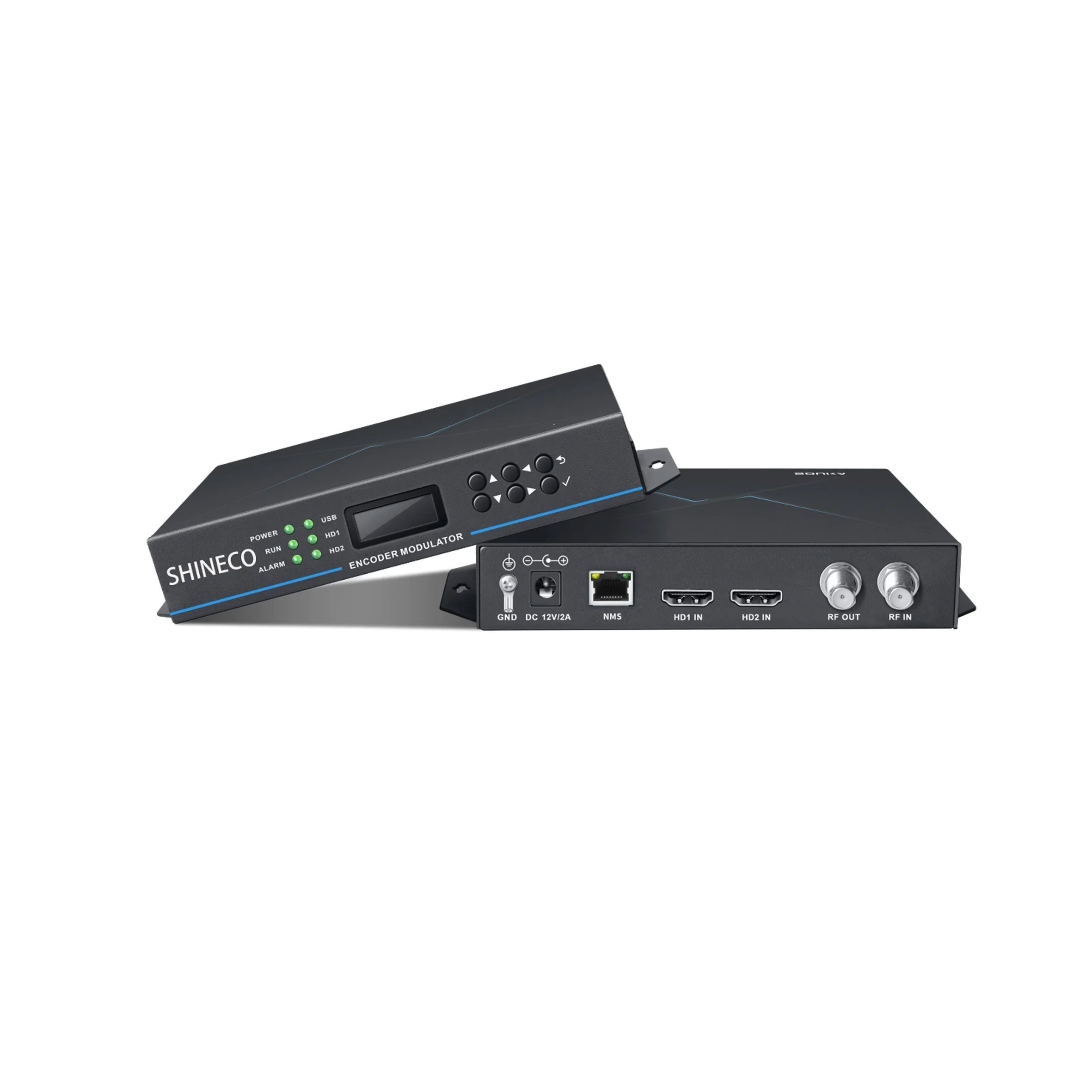 Digital Brazil ISDBT and South America Modulador 2 HDMI to RF Modulator