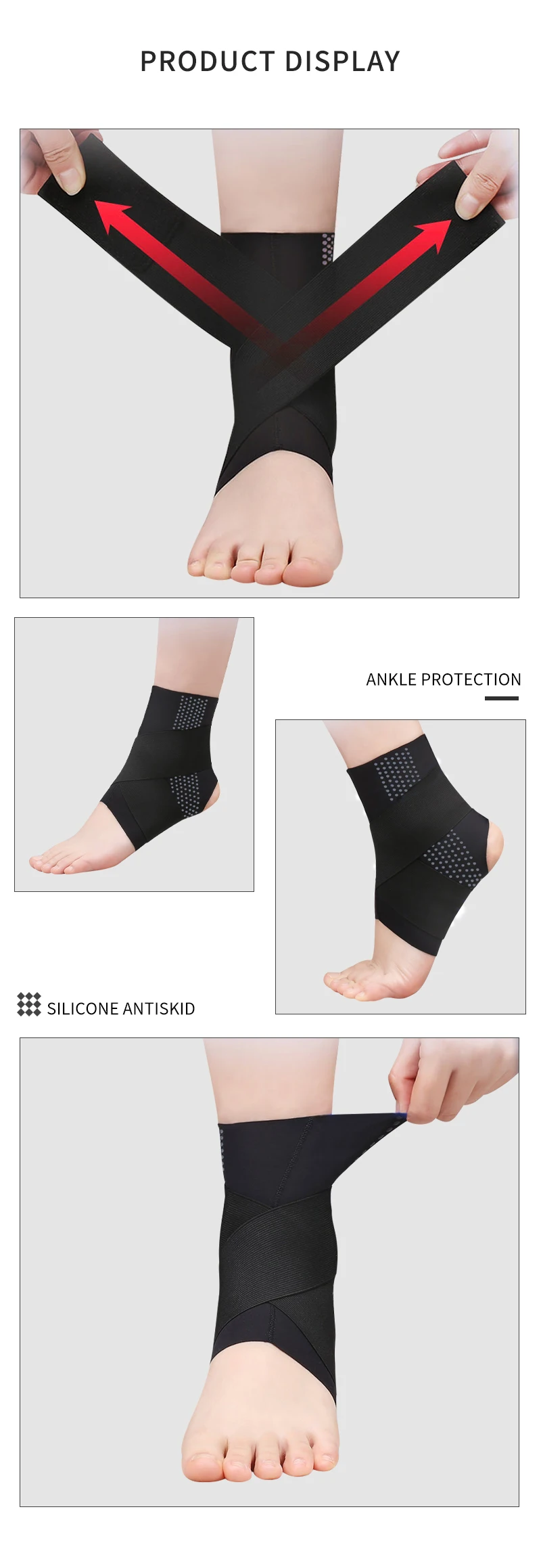 Factory Logo Sports Orthopedic Foot Splint Enhance Brace Spandex ...