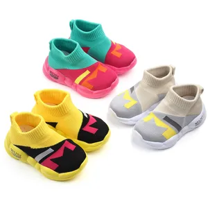 Toddler Boys Girls Sneakerslip on  Kids Lightweight Breathable Walking Shoes Child Socks Shoes Prewalker