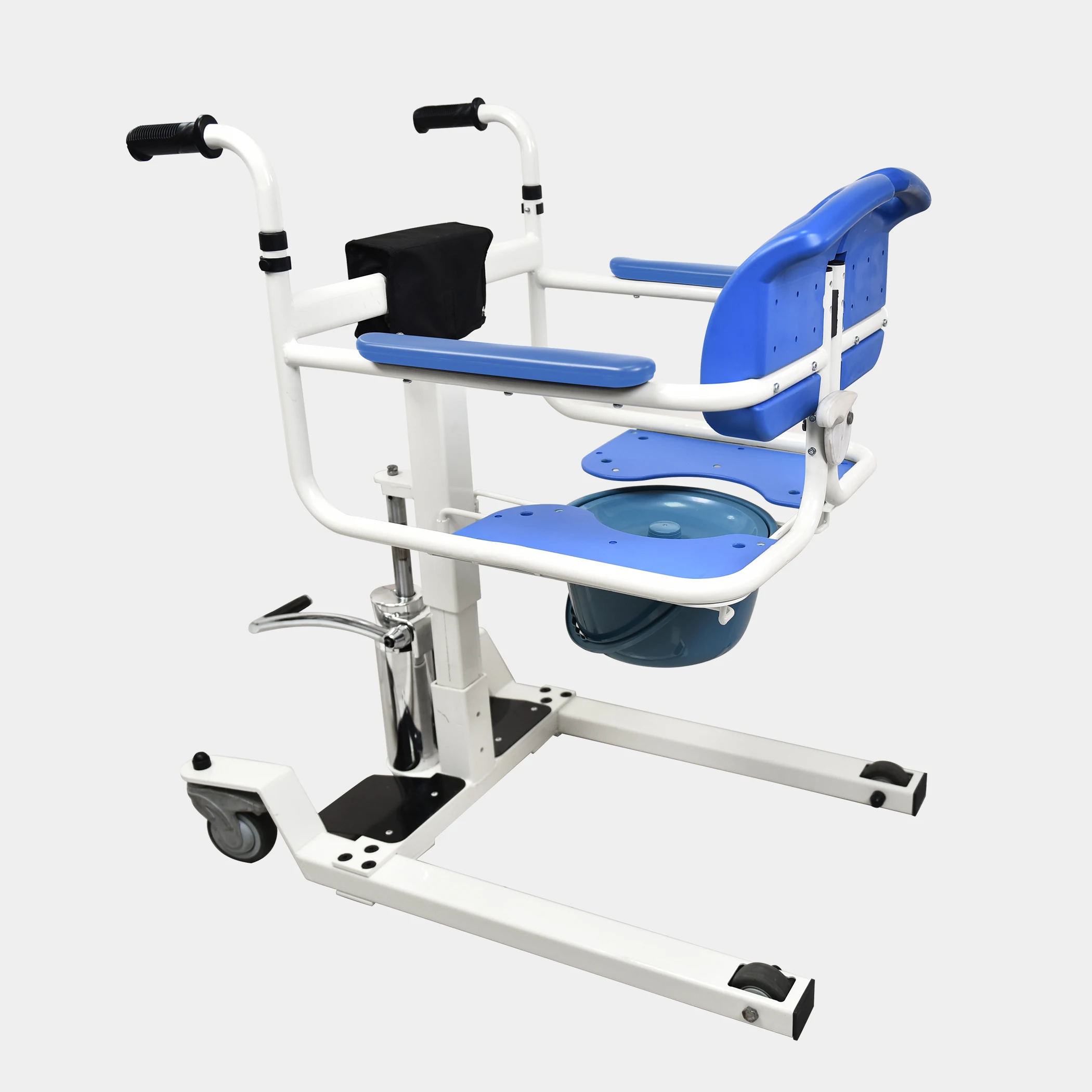 Foldable Patient Transfer Chair Aid Lift Sit to Stand Patient Lift for Elderly and Disabled