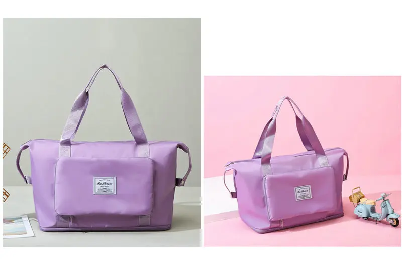 Large Capacity Folding Travel Bag Women Travel Bags Large Capacity Hand Luggage Tote Duffel Set For Lady