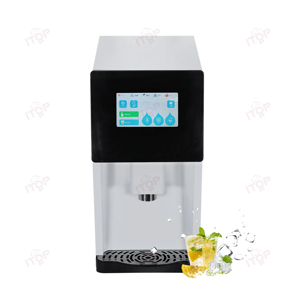 Low Energy Nugget Ice Machine Water Dispenser and Ice Dispenser Granular Ice Maker for Home and Office