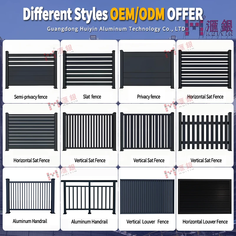 Hot Sale Aluminum Slat Fence System Modern Aluminum Luver Gate Design Retractable Sliding Louver Gate Fencing