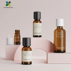 New Sample Amber clear Frosted Essential Oil Glass Bottle with Screw Cap for Containing Serum Fragrance Personal Skincare