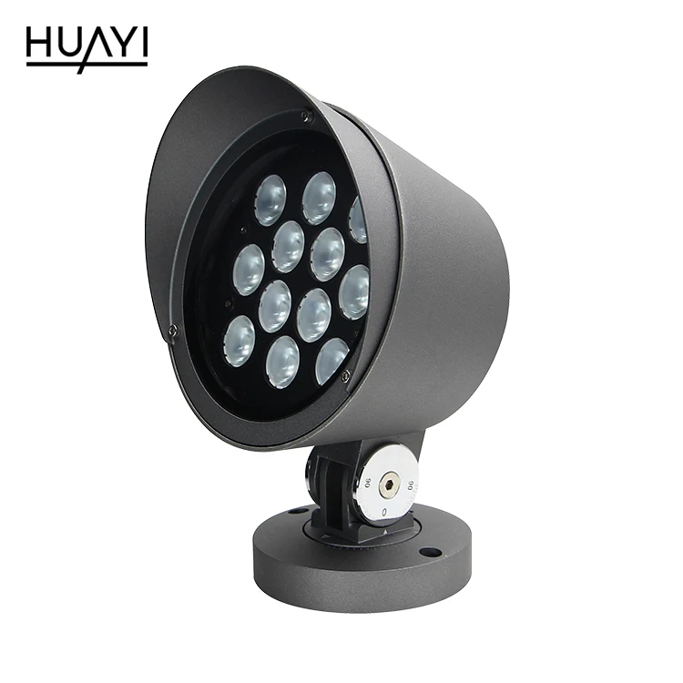 HUAYI Hot sale customized aluminum ip65 waterproof 12 18 24 36 48 watt outdoor led flood lamp