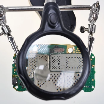 Loupe De Soudure LED Avec Support Et Pinces Crocodiles – Grossissement 3,5x & 12x – Idéale Pour Soudure, Modélisme, Bijouterie & Réparation Électronique