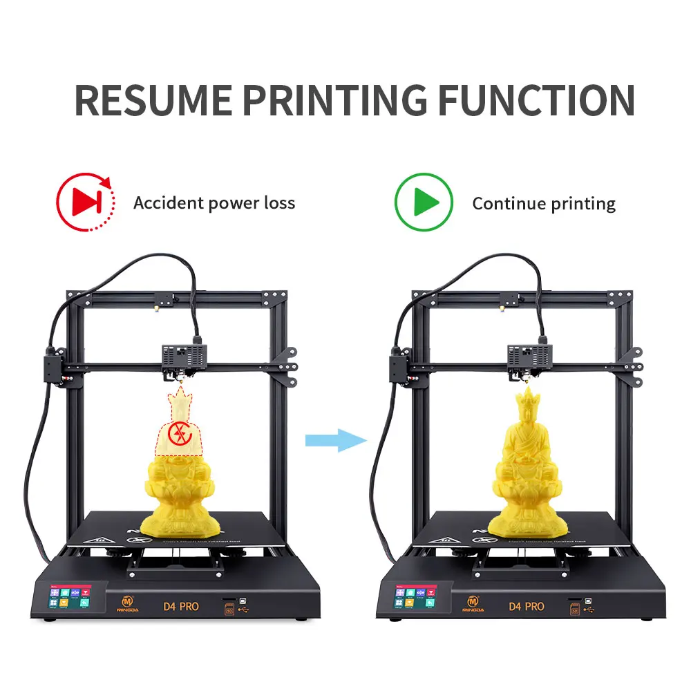 2020 Newest MINGDA D4 Pro Large Format Direct Drive 3d Printer Large in China