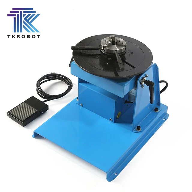 TKweld Mini 1 Axial Rotary Welding Positioner 10kg-50kg Adjustable Locator Knob Chuck Small Effective Load Motor Engine
