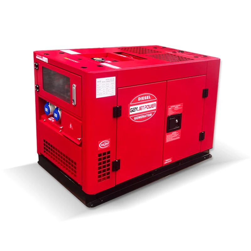 Chinese Supplier Customized Small  Air Cooling Type 6KVA, 6.6KVA, 7KVA , 10KVA 12KVA  Diesel Generator Set With Wheel