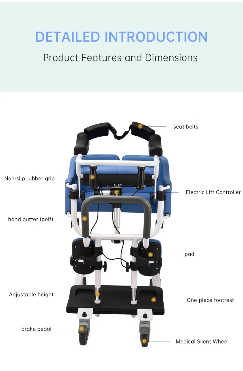 Lift chair MULTI-FUNCTION ELECTRIC LIFT SHIFT spreadable arms convenient moving to toilet power lift up seat wheelchair - BZ-L17 supplier