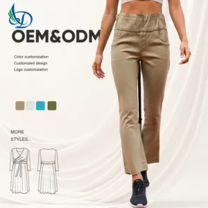 Women's High Waisted Breathable Waterproof Slim Fit Sports Pants