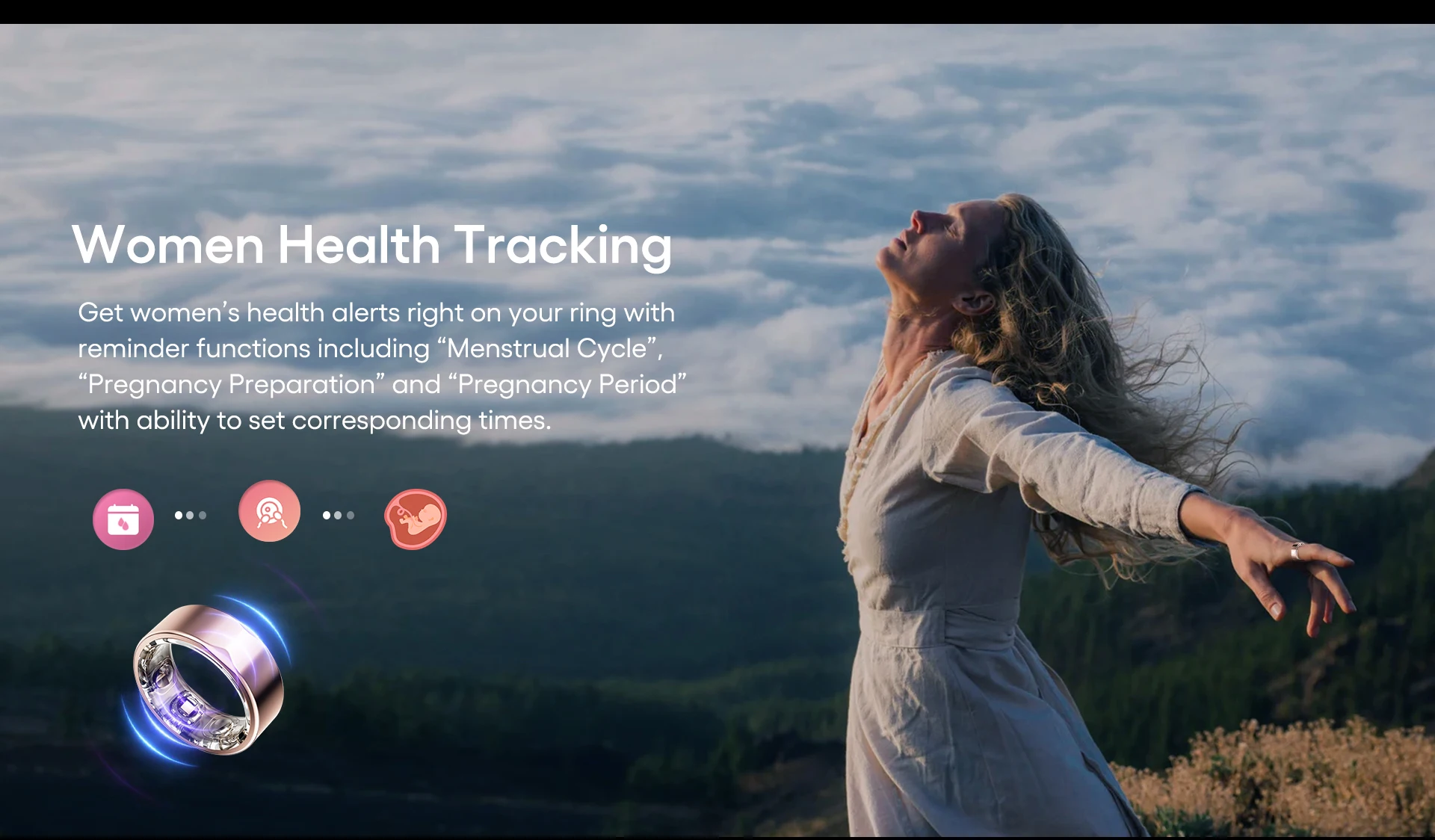 JC Ring Smart Health Tracker: SpO2, Heart Rate, Sleep & Fitness ...