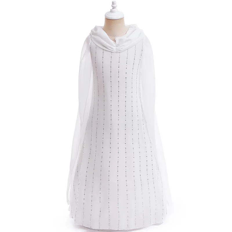 Halloween Kids Elf Queen Clothing - White Dress Mckg-006 Halloween Kids Elf Queen Clothing - White Dress Mckg-006