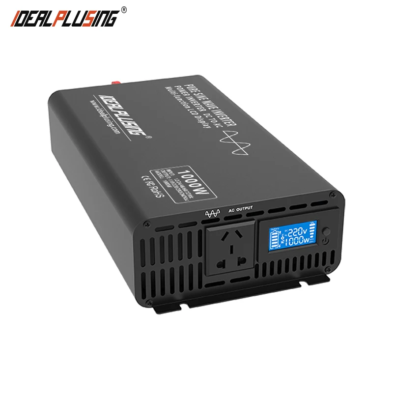 IDEALPLUSING Pure Sine Wave Inverter 12vdc 1000 Watt Inverter with CE Certification Adapt to Multiple Loads