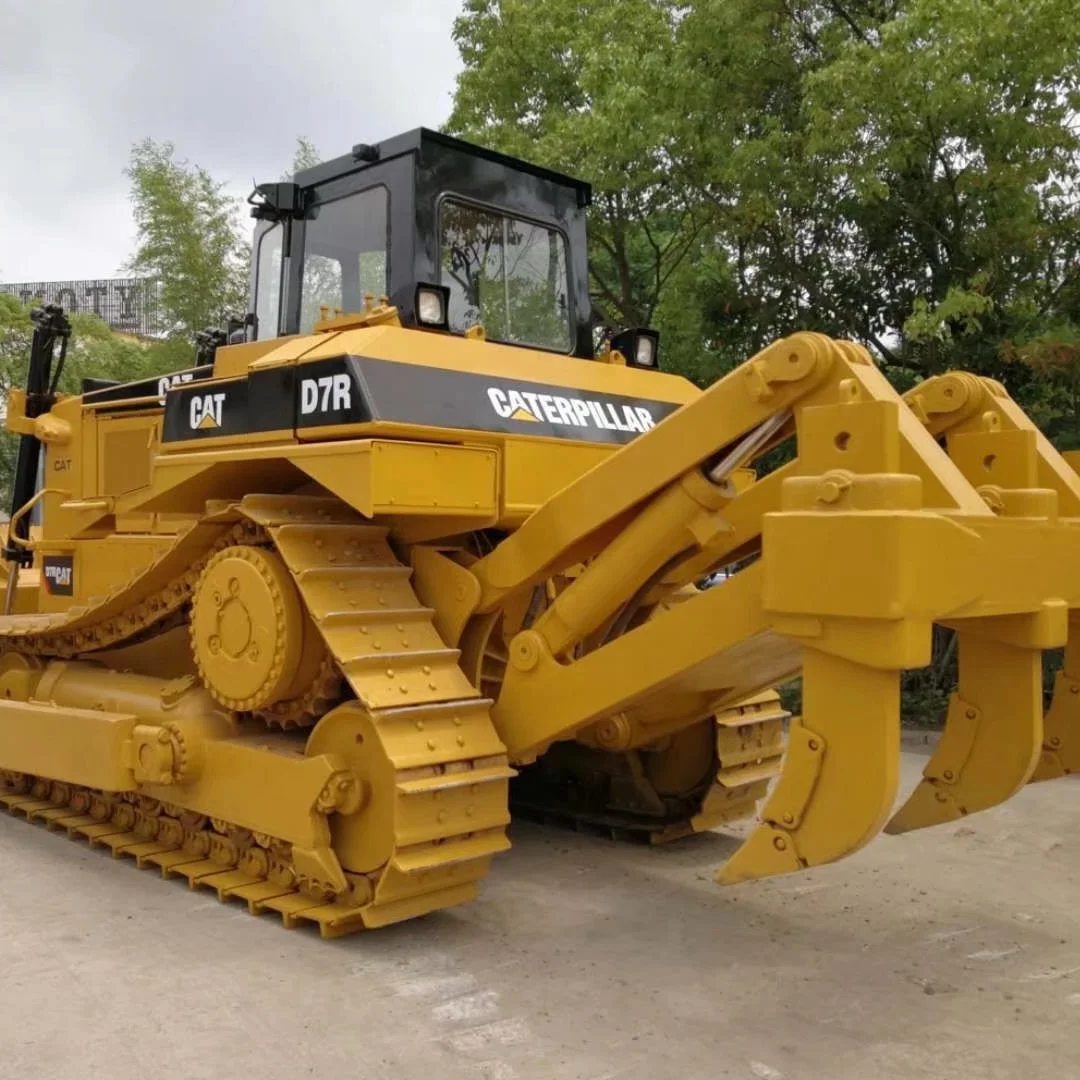 Бульдозеры caterpillar Cat dozer D7R для продажи сделано в Японии с рыхлителем