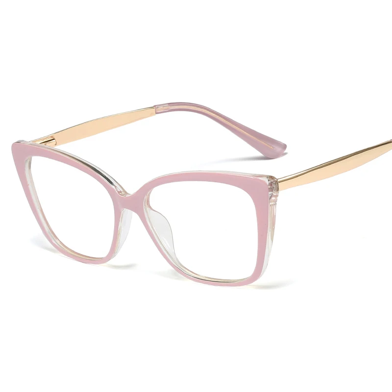 92313 Brand New Tr90 Ultralight Memory Optical Frames Fashion Women Square Eyeglasses With Blue Light Wholesale Online