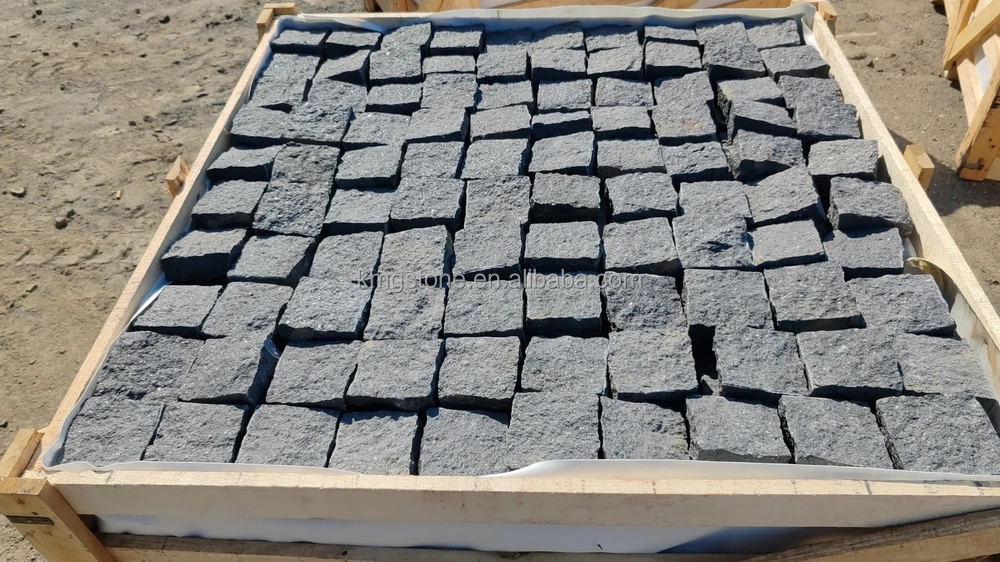 Cheap Outdoor Black Granite Natural Stone Patio Paver Stones Pavers ...