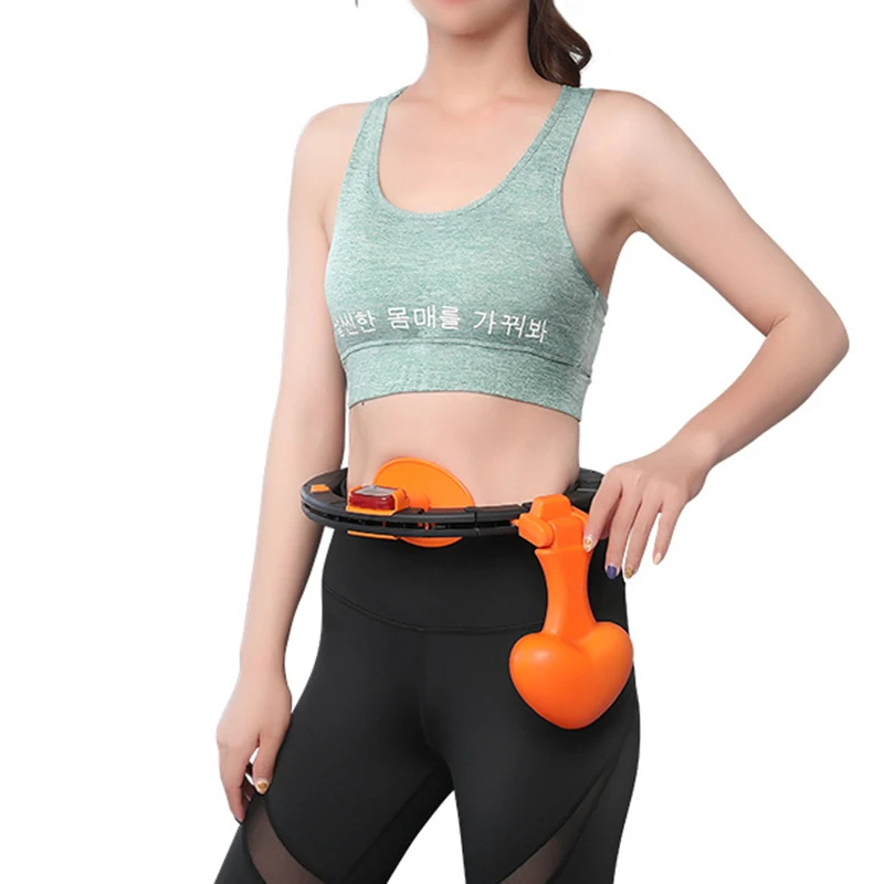 Weighted Hoola Hoop Will Not Drop The Hoola Hoop Smart Count Lazy People Waist-to-Waist Beauty Waist Machine Removable Adjustment 
