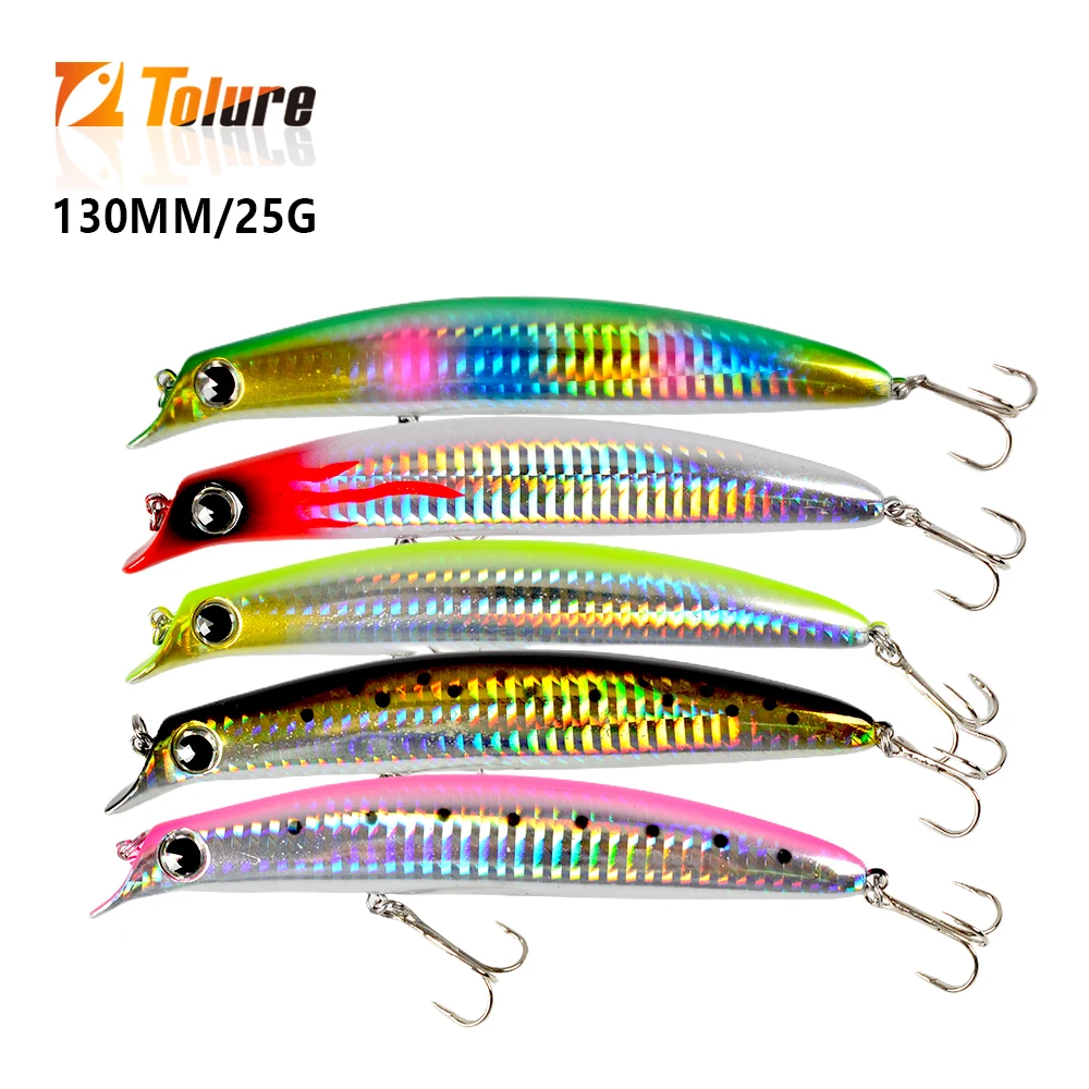 Plopping Minnow Topwater Fishing Lure - 90mm, 110mm, 130mm Sizes - Floating Bass Lure For Fresh & Saltwater