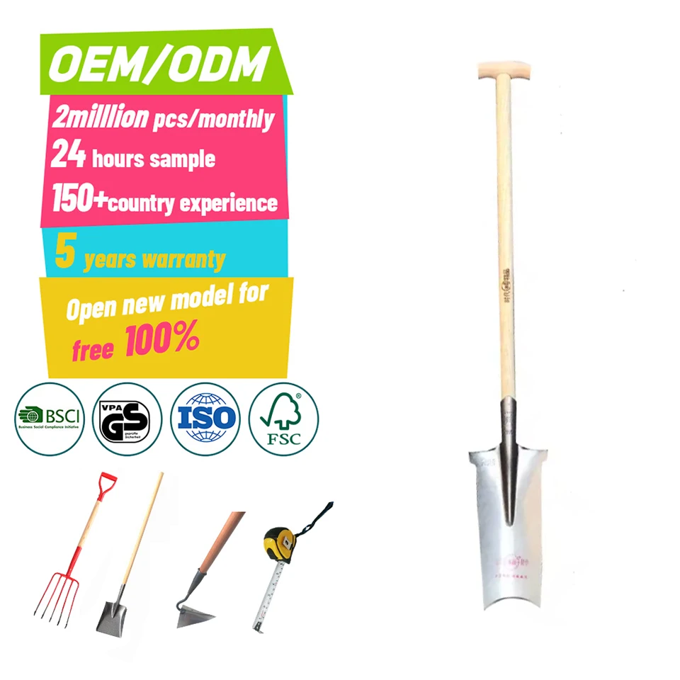 Hot Sale Outdoor Shovel Agricultural Tools Handle Shovel Garden Shovel  with Handle