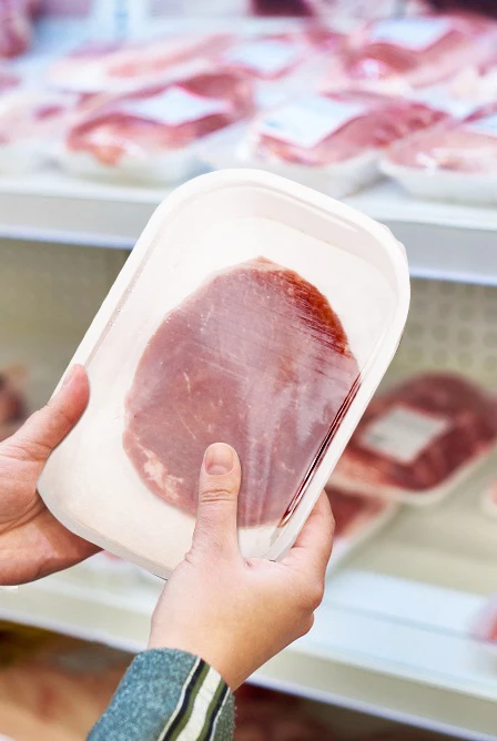 Custom Multi-Colored Kraft White Bamboo EVOH High Barrier MAP Food Tray for Meat Storage manufacture