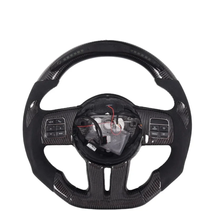LED Carbon Fiber Steering Wheel For Dodge SRT