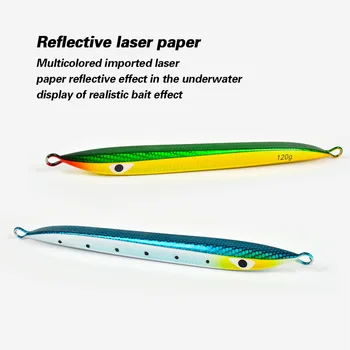 Noctilucent Sea & Boat Fishing Metal Jig MB1 Same Style Fast-Sinking UV Quick-Pull Tuna Bullet Artificial Hard Bait Lure – Metal Jig – view 5