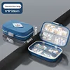 Large 7-compartment blue with English packag
