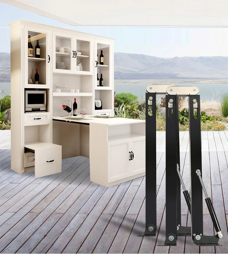 Topcent Down Fold Sliding Murphy Desk Hardware Furniture Space Saving