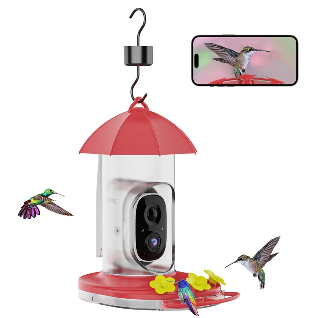 Wireless Bird Photography Outdoor Monitor Observe Activity Eating Smart Bird Feeder Camera Waterproof Bird Feeder Camera