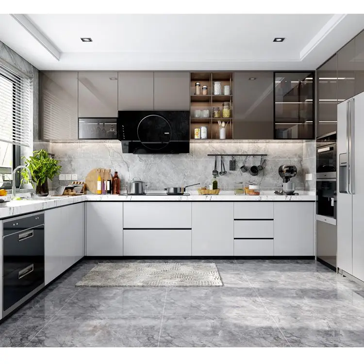 Modular Modern Euro Stylet Bar Turkey Kitchen Cabinet With Tv