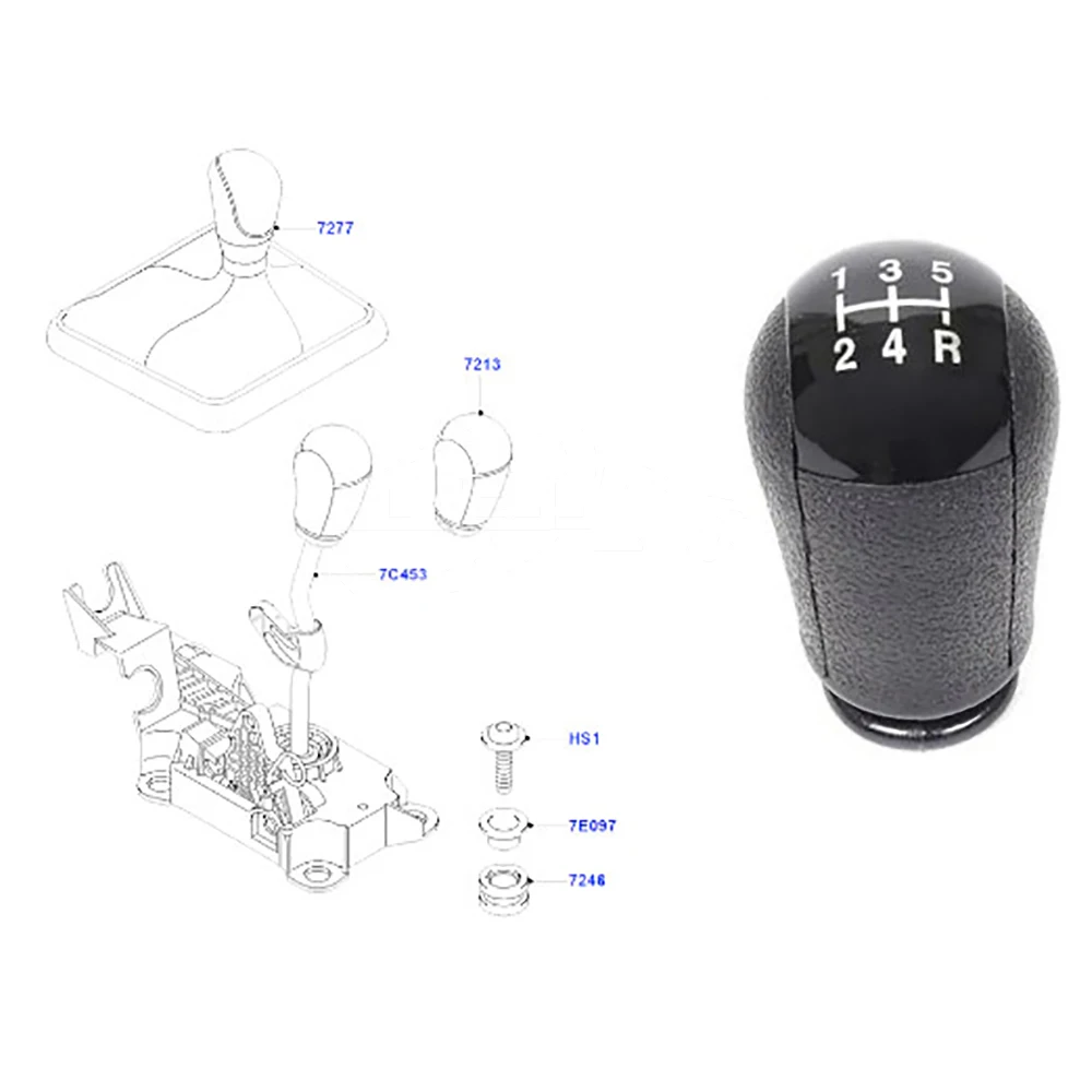 3M5R7217-AB 3M5R7H409CA 3M5R7217CB Gear Knob Shift — 4